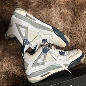 Jordan Kids White and Gray Sneakers